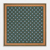 View 4 of product Forest Green Floral Tile Silk Pocket Square OS