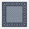 View 4 of product Navy Square-Patterned and Paisley Patterned Silk Pocket Square OS