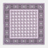 View 4 of product Lilac Square-Patterned and Paisley Patterned Silk Pocket Square OS