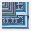 View 1 of product Blue Bonnet Dots and Paisley Silk Pocket Square OS