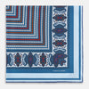 View 3 of product Blue Bonnet Dots and Paisley Silk Pocket Square OS