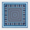View 4 of product Blue Bonnet Dots and Paisley Silk Pocket Square OS