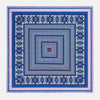 View 4 of product Azzurro Dots and Paisley Silk Pocket Square OS