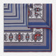 Ash Dots and Paisley Silk Pocket Square OS