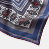 View 2 of product Ash Dots and Paisley Silk Pocket Square OS