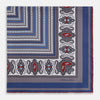View 3 of product Ash Dots and Paisley Silk Pocket Square OS