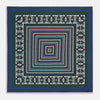 View 4 of product Forest Green Dots and Paisley Silk Pocket Square OS