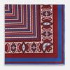 View 3 of product Red Dots and Paisley Silk Pocket Square OS