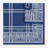 View 1 of product Azzurro Paisley Bandanda Patterned Silk Pocket Square OS