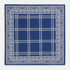 View 4 of product Azzurro Paisley Bandanda Patterned Silk Pocket Square OS
