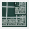 View 1 of product Forest Green Paisley Bandana Patterned Silk Pocket Square OS