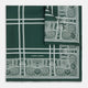 Forest Green Paisley Bandana Patterned Silk Pocket Square OS