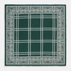 View 4 of product Forest Green Paisley Bandana Patterned Silk Pocket Square OS