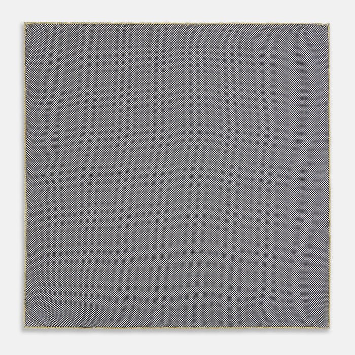 Checked Yellow Pocket Square in Silk Image 4