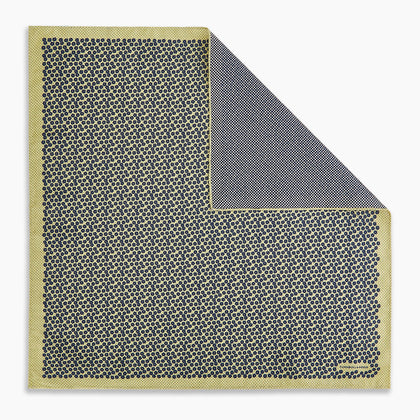 Floral Yellow Pocket Square in Silk Image 6