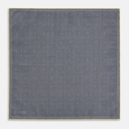 Geometric Yellow Tile Pocket Square in Silk Image 5