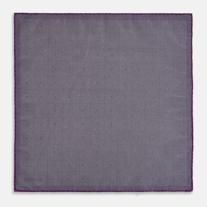 Geometric Purple Tile Pocket Square in Silk Image 5