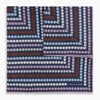 View 1 of product Azzurro Dots and Floral Tile Double-Sided Silk Pocket Square OS