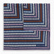 Azzurro Dots and Floral Tile Double-Sided Silk Pocket Square OS