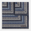 View 1 of product Ash Dots and Floral Tile Double-Sided Silk Pocket Square OS