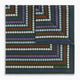 Forest Green Dots and Floral Tile Double-Sided Silk Pocket Square OS