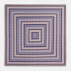 View 4 of product Lilac Dots and Floral Tile Double-Sided Silk Pocket Square OS