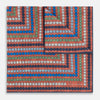 View 2 of product Orange Dots and Floral Tile Double-Sided Silk Pocket Square OS