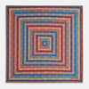 View 4 of product Orange Dots and Floral Tile Double-Sided Silk Pocket Square OS