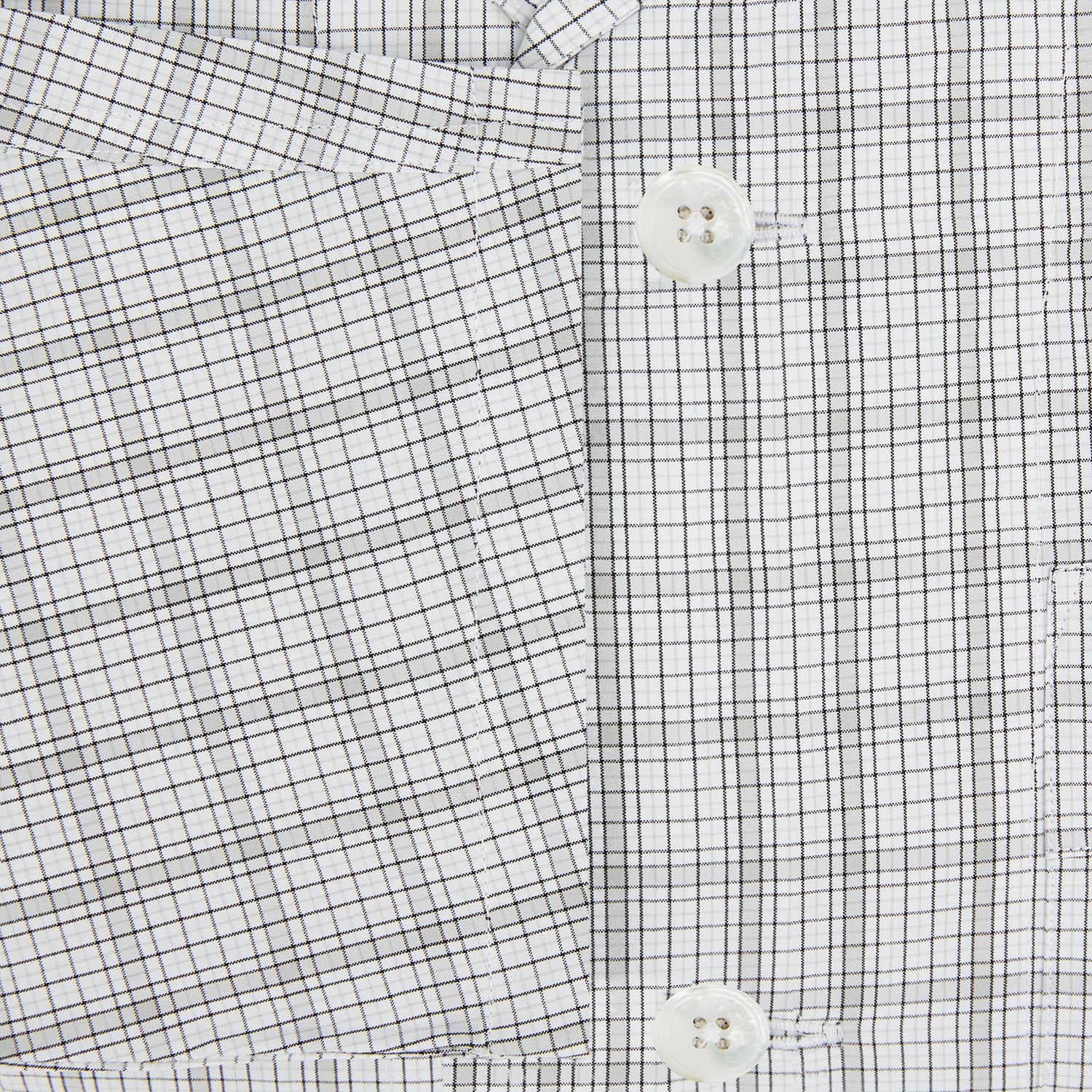 Grey Fine Multi Graph Check Pyjama Shirt