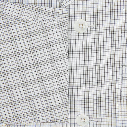 Grey Fine Multi Graph Check Pyjama Shirt Image 3