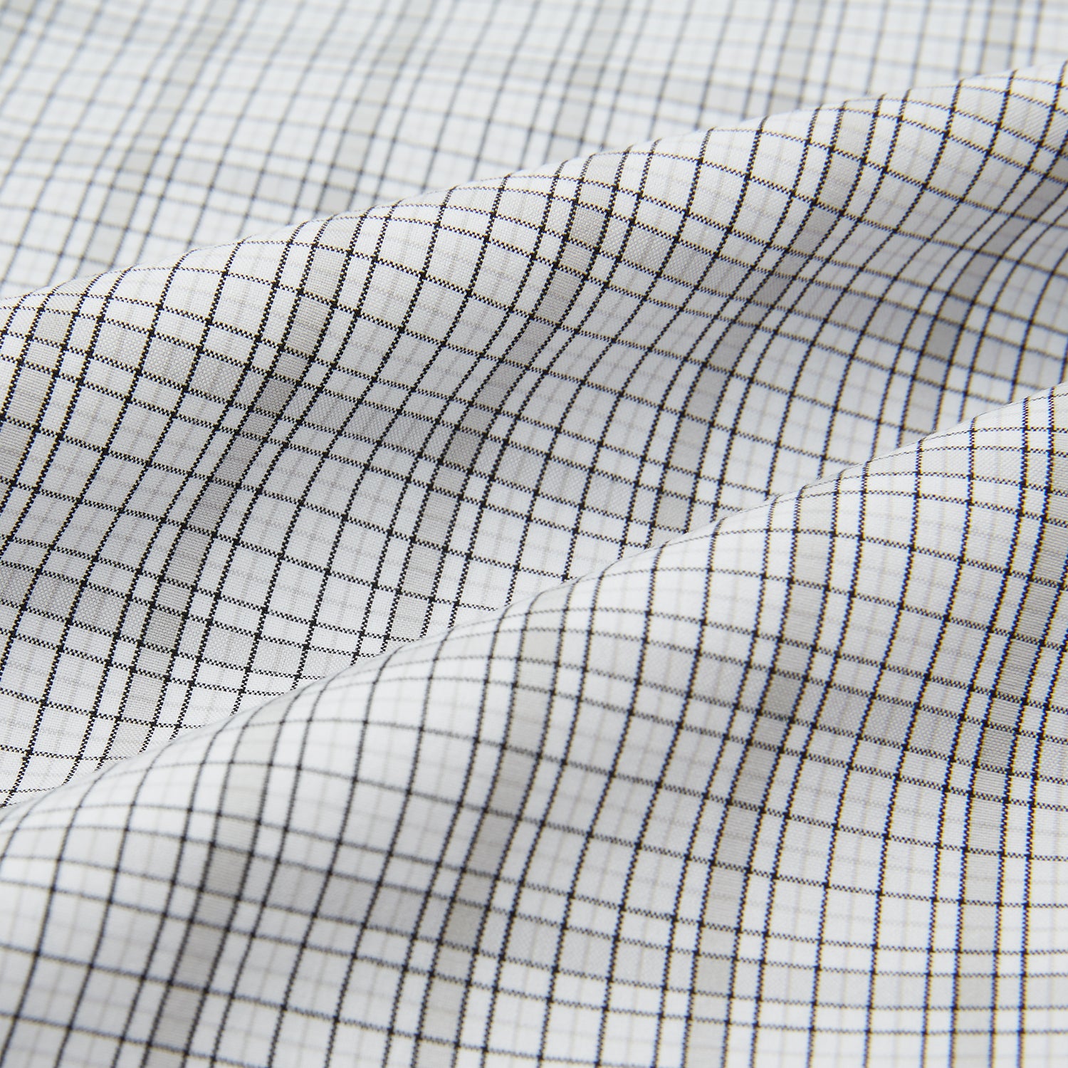 View 5 of product Turnbull & Asser’s Grey Fine Track Stripe Pyjama Trousers feature vertical white pinstripes, a relaxed fit, and an elastic drawstring waistband—ideal for comfortable sleepwear.