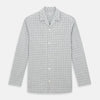 Grey Fine Multi Graph Check Pyjama Shirt