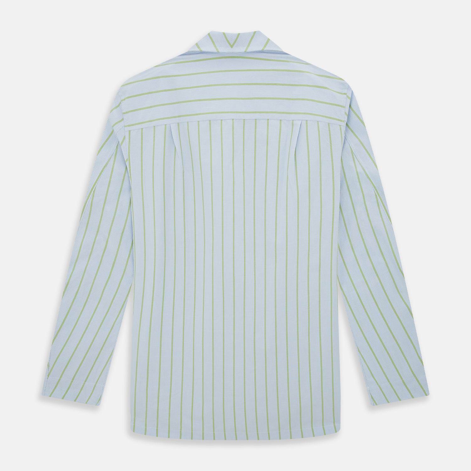 Light Green and Blue Stripe Pyjama Shirt