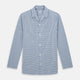 Blue Shadow Check Pyjama Shirt