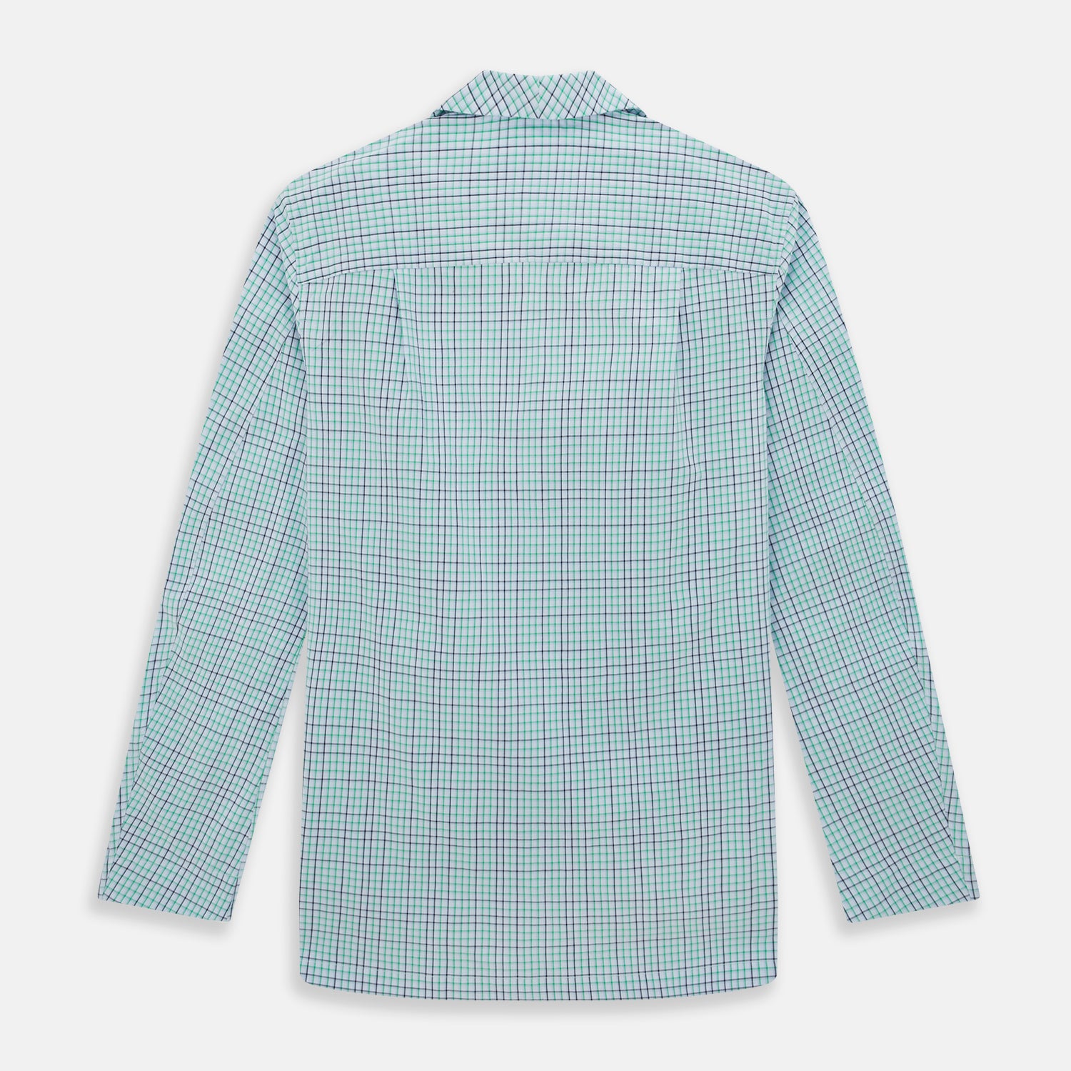 Green and Blue Shadow Check Pyjama Shirt