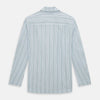 Blue and Green Multi Track Stripe Pyjama Shirt