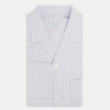View 5 of product The Turnbull & Asser Red Multi Graph Check Pyjama Shirt is a stylish long-sleeved loungewear piece, ideal for comfortable and elegant nightwear.