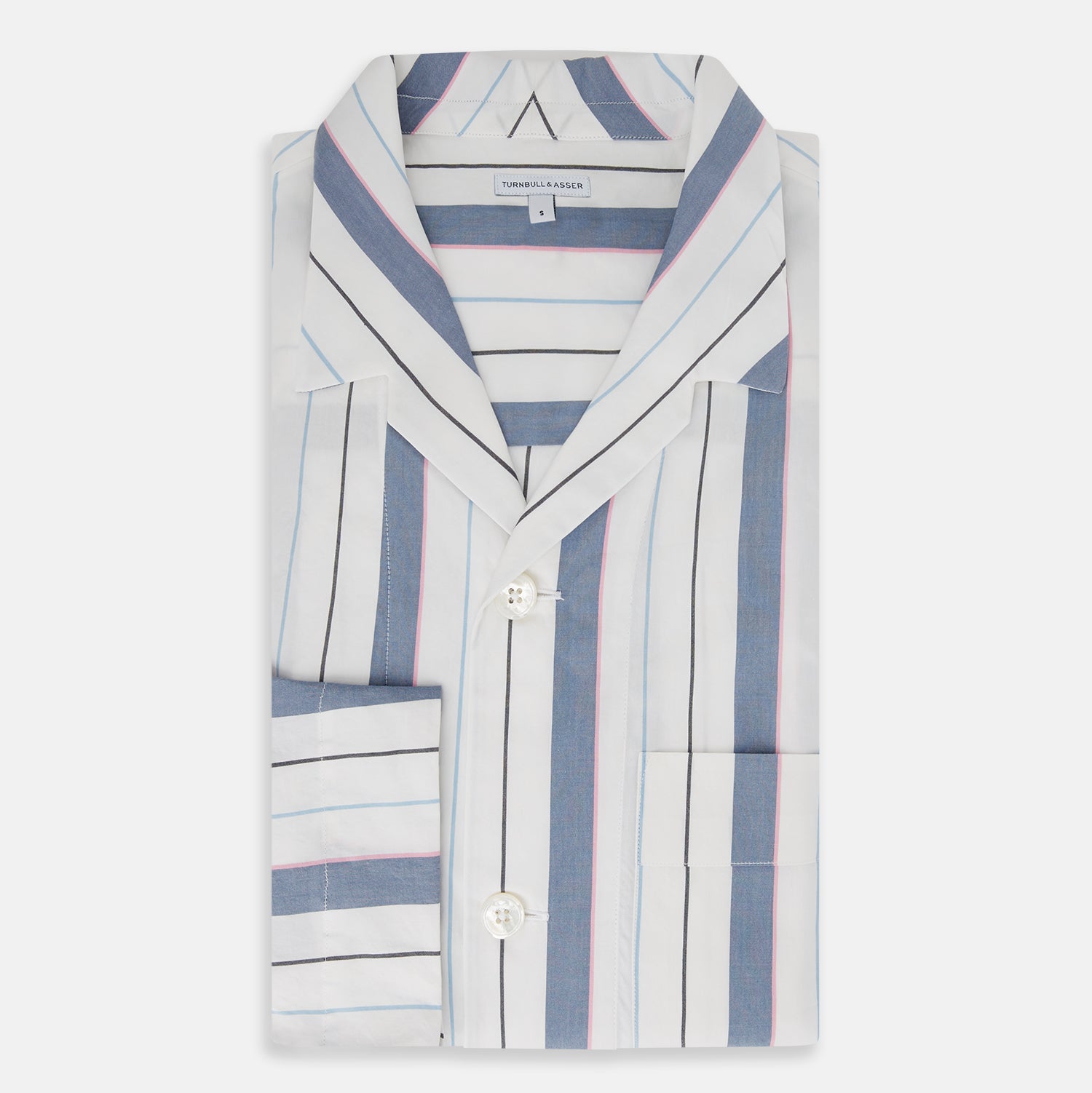 Blue Blazer Stripe Pyjama Shirt