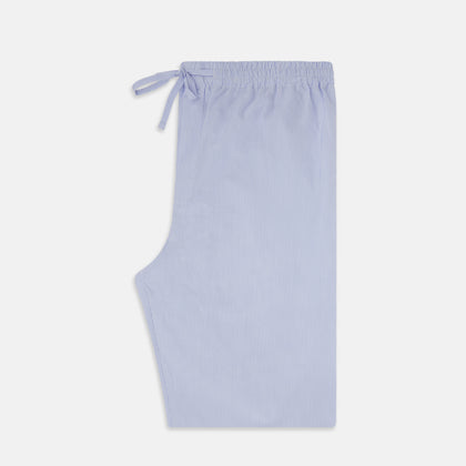 Pale Blue Fine Stripe Pyjama Trousers Image 3