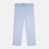 Pale Blue Linen Pyjama Trousers