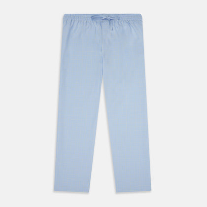 Blue Prince of Wales Check Pyjama Trousers