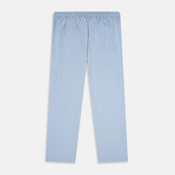 Blue Prince of Wales Check Pyjama Trousers Image 2