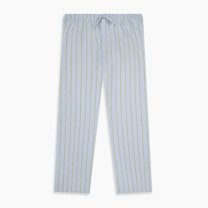 Light Green and Blue Stripe Pyjama Trousers Image 5
