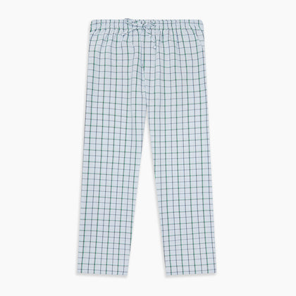 Blue and Green Tattersall Check Pyjama Trousers Image 5