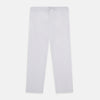 View 1 of product Turnbull & Asser's Red Multi Pinstripe Pyjama Trousers feature vibrant stripes and a comfy elastic waistband with drawstring—ideal for stylish, comfortable sleepwear. Laid flat on a white background.