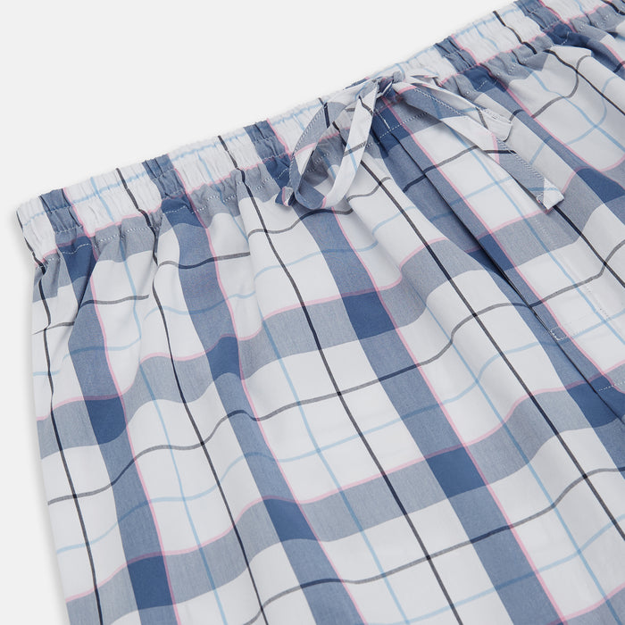 Blue Blazer Check Pyjama Trousers Image 1