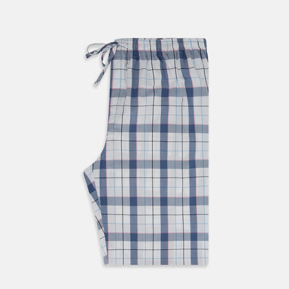 Blue Blazer Check Pyjama Trousers Image 3