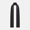 View 3 of product Navy and Olive Green Striped & Checkered Double-Sided Corduroy Padded Scarf OS