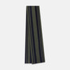View 2 of product Navy and Olive Green Striped Double-Sided Corduroy Padded Scarf OS