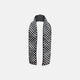The Chequered Navy on Navy Frame Small Scarf in Silk from Turnbull & Asser UK, showcasing a sophisticated navy checkerboard pattern, is displayed against a plain white background.